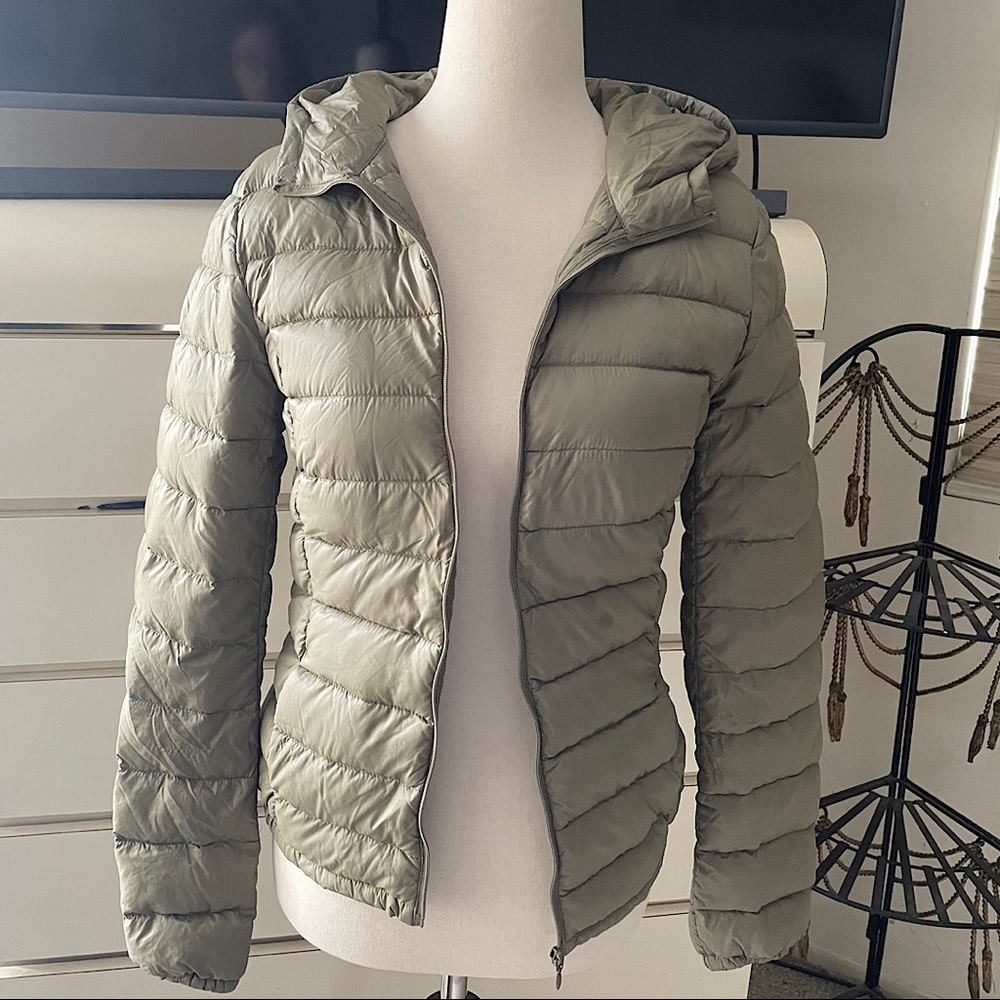 Benetton Soft Light Down Hooded Jacket, XS
